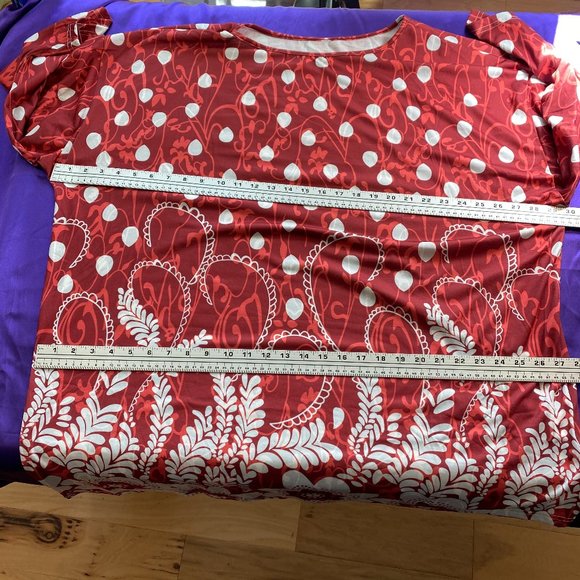 NWOT๐Tunic -- Asymmetrical Short Dress Polka Dots - Picture 9 of 15